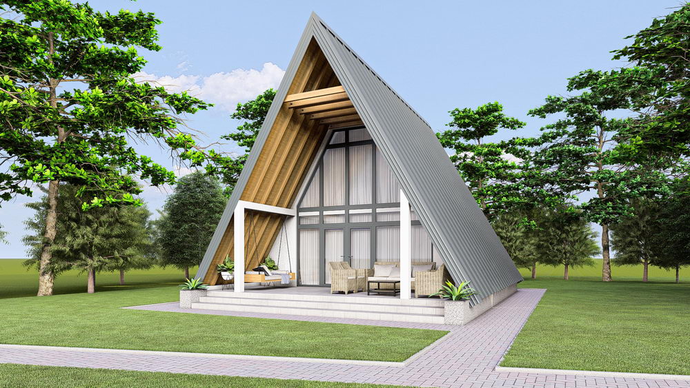 Projekat vikend objekta A frame