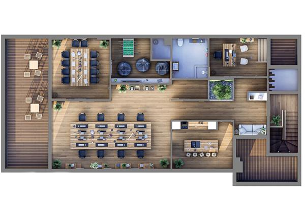 Projekat enterijera poslovnog prostora u Nišu