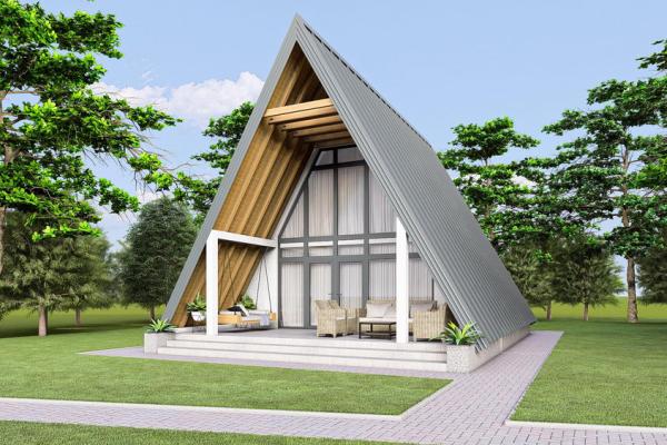 Projekat vikend objekta A frame