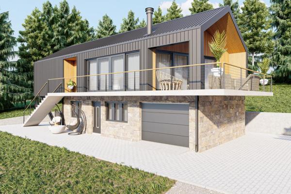 Projekat vikend objekta na Bovanskom jezeru